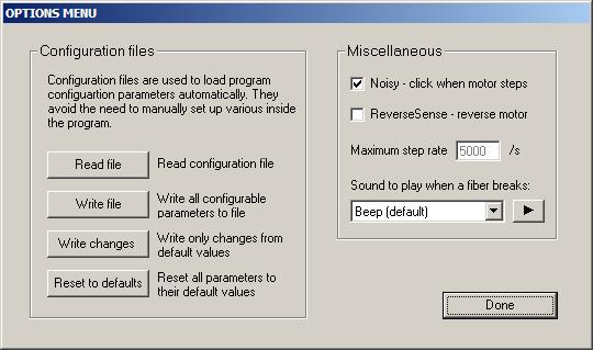 2POINT options menu